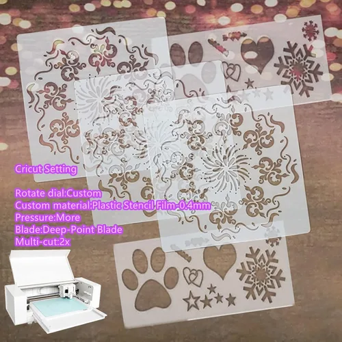 Miniatura 5 de BANLTRE Mylar Craft - Hoja de plantilla para manualidades, 12 x 24 pulgadas, acetato de plantilla en blanco para diseños de corte, embalaje de tubos