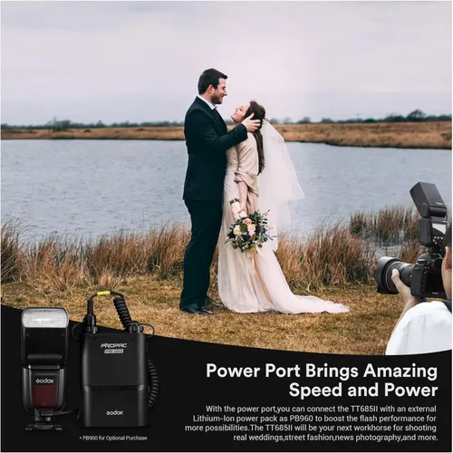 Miniatura 9 de Godox TT685II TT685II-C Flash para Canon, Flash externo inalámbrico 2.4G Speedlite 1/8000s HSS, conversión instantánea TCM, bloqueo de liberación
