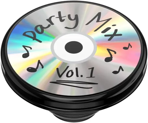 Miniatura 4 de PopSockets - Agarre para teléfono con soporte expandible, agarre adhesivo - Backspin Party Mix CD