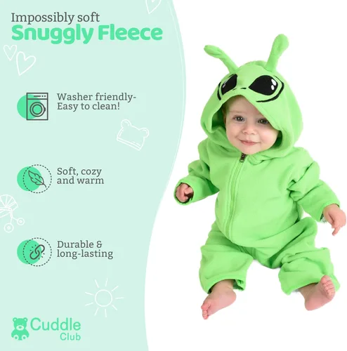 Miniatura 65 de Enterizo de vellón para bebé, rómper de una sola pieza con capucha para niños, ropa para exteriores, chaqueta infantil