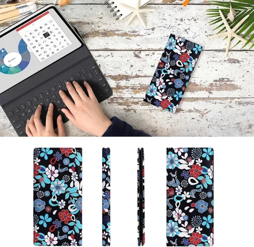 Miniatura 37 de HUA ANGEL Billetera para mujer, ultra delgada y delgada, con bloqueo RFID, tarjetero de crédito, doble embrague, carteras largas, regalo para A-ámbar