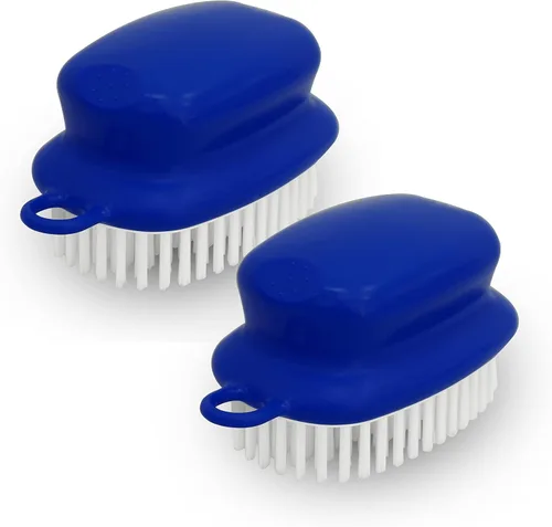 Paquete de 2 cepillos para verduras, limpiador de verduras con agarre antideslizante para limpiar alimentos, frutas, papas
