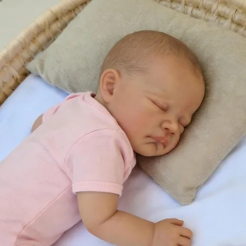 Miniatura 5 de iCradle Lovely Real Life Reborn Baby Dolls 19inch 18.9 in Silicona realista Muñeca de bebé realista Muñeca recién nacida, regalo para mayores de 3
