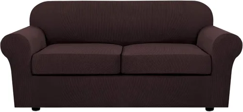 Miniatura 82 de H.VERSAILTEX - 3 fundas de sofá elásticas para 2 cojines de sofá. Fundas para muebles de sala de estar (funda base más 2 fundas de cojín de asiento)