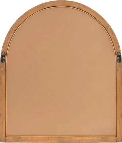 Miniatura 7 de Kate and Laurel Rahfy - Espejo de pared de ratán con arco bohemio, 28 x 32, madera natural, espejo decorativo de madera con marco de ratán auténtico