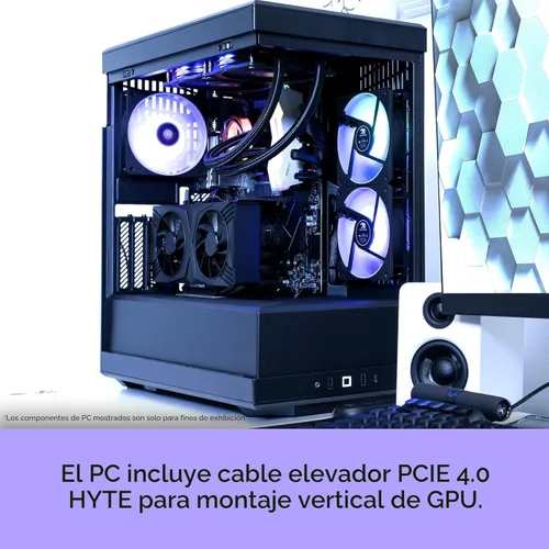 Miniatura 4 de iBUYPOWER Y40BA9N57T01 - Computadora de escritorio negra para juegos Y40 PRO AMD Ryzen 9 7900X, NVIDIA GeForce RTX 5070Ti 16GB GPU, 32GB DDR5 RGB