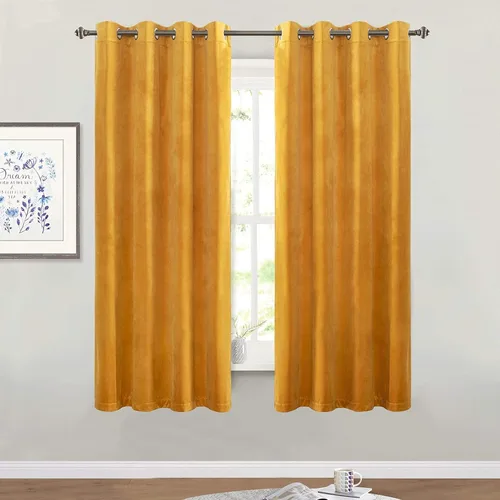 Miniatura 55 de StangH Cortinas de Terciopelo Grueso Sólido - Juego de Tratamiento de Ventanas con Oscurecimiento Moderado para Dormitorio, Cortinas/Cortinajes