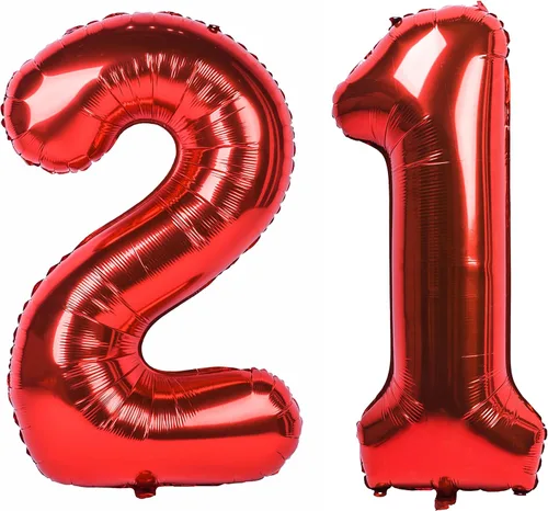 Miniatura 17 de Globo gigante de helio de 40 pulgadas, número 0 rojo, de poliéster, película de aluminio, 0-9, para niña y niño, autoinflable, dígito cero