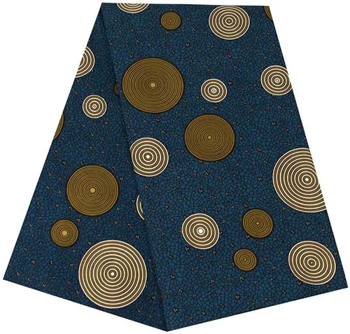 Miniatura 7 de BintaRealWax Tela Africana Ankara de Poliéster con Impresiones de Cera 6 Yardas de Tela Africana Tradicional para Vestido de Fiesta PL536