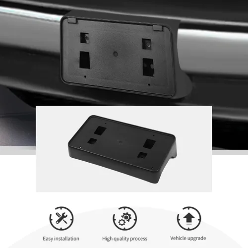 Miniatura 5 de CheroCar Marco de soporte de placa frontal para Dodge RAM 1500 2002-2009, accesorios exteriores para automóvil, elegante marco de matrícula frontal