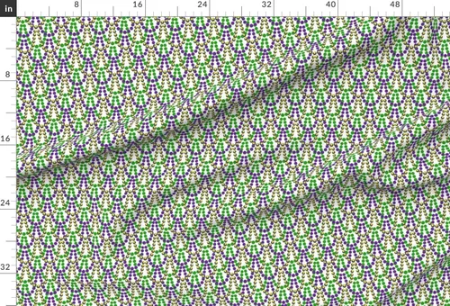 Miniatura 2 de Spoonflower Tela – Cuentas de Mardi Gras Carnaval Gordo Martes Impreso en Tela de Gasa Fat Quarter – Costura Ropa de Moda Vestidos Decoración