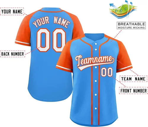 Miniatura 67 de Camisetas de béisbol personalizadas con botones de manga corta, número de nombre cosido personalizado / impreso para adultos y jóvenes