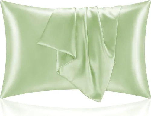 Miniatura 125 de Bedelite Funda de almohada de satén para el cuerpo, súper suave y refrescante, para el cabello y la piel, transpirable, sedosa y larga, 20 x 54 Rosa