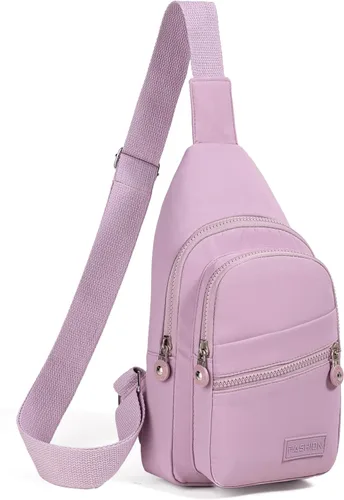 Miniatura 29 de Banelu Mochila Pequeño Bolso Bandolera para Mujeres de Moda, Bolso Pequeño de Cadera de Cruz Mochila de Senderismo de Viaje