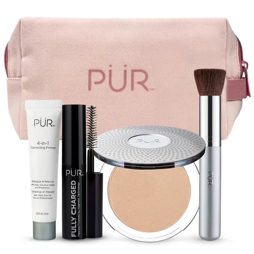 Miniatura 8 de PÜR Minerals Multitasking Essentials Kit - Makeup Gift Set Includes 4-in-1 Correcting Primer, Fully Charged Mascara, 4-in-1 Pressed Mineral Powder &