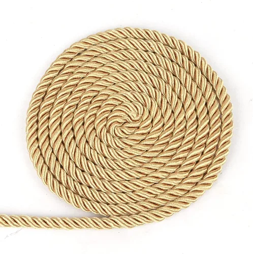 Miniatura 26 de BEL AVENIR Cuerda trenzada de 0.236 in y 16 yardas, cuerda decorativa de nailon hecha a mano para costura, manualidades, tapicería, decoración