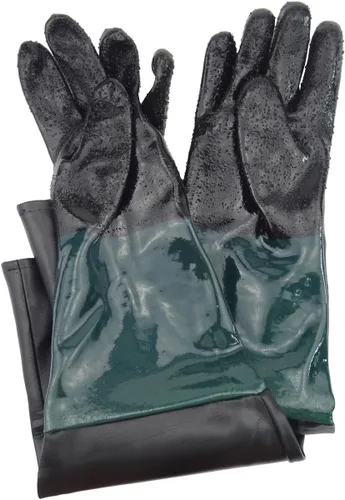 Guantes de goma para gabinete de chorro de arena de 23.6 pulgadas, guantes de chorro de arena para gabinete abrasivo de chorro de arena