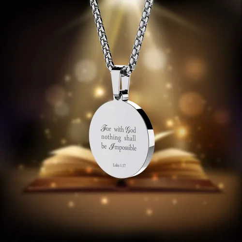 Miniatura 3 de seensea Collar con colgante deportivo de béisbol, versículo bíblico inspirador Lucas 137, regalo cristiano para hombres y mujeres