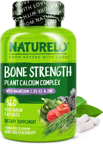 Miniatura 10 de NATURELO Suplemento de calcio – con vitamina C, vitamina D3, K2 y calcio, magnesio y zinc para fortalecer los huesos con calcio de 600 mg – a base