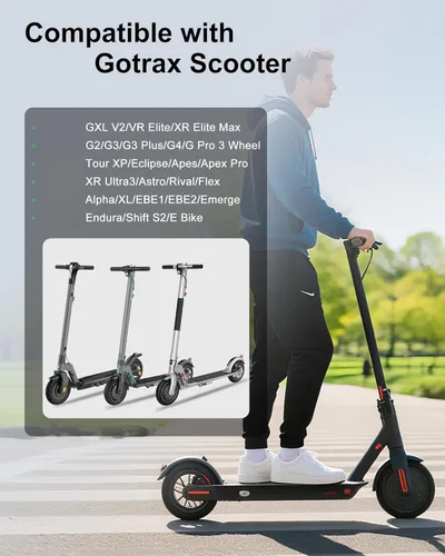 Miniatura 2 de WUKUR Cargador de 42V 2A para scooters eléctricos Gotrax compatible con GoTrax GXL V2, G2, G3, G4, Apex, Glider, XR Elite, XR Ultra, adaptador