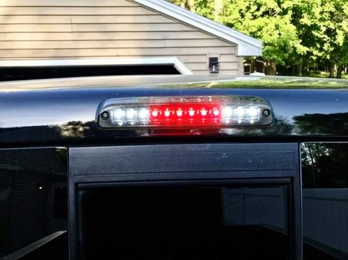 Miniatura 7 de iJDMTOY Lente ahumada Full LED de montaje alto, tercera luz de freno/freno compatible con Ford F-250 F-350 Super Duty 1999-2016 y Mazda Serie B