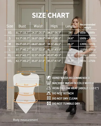 Miniatura 6 de MANGOPOP Body de Mujer con Cuello Redondo y Manga Corta, Camisetas Básicas, Tops de Body Suit