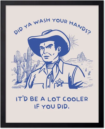 Miniatura 17 de Poster Master Póster de You've Yeed Your Last Haw, estampado retro de vaquero azul, arte occidental, arte moderno, arte del salvaje oeste, regalo