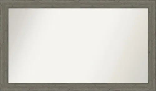 Miniatura 272 de Amanti Art Espejo de pared personalizado no biselado (24.5 x 24.5 pulgadas), marco gris marrón alta, varios tamaños personalizados, espejo de baño
