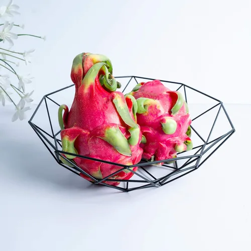 Miniatura 3 de Cesta de frutas para cocina, frutero decorativo para el hogar, verduras y dulces, alambre de metal, soporte para frutas para encimera, centro