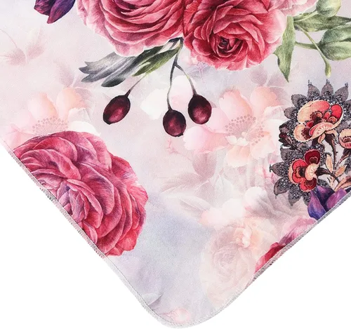 Miniatura 5 de Galabloomer Conjunto de Manta Receptora y Diadema para Recién Nacido Bebé Flor Rosa Envolvente con Moño Grande (Rosa Nostalgia)