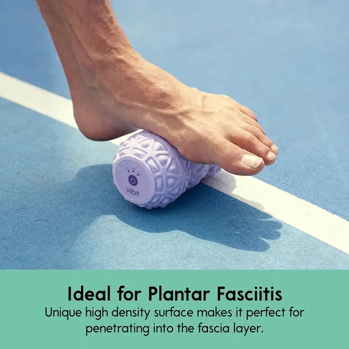 Miniatura 3 de Vibit - Masajeador vibratorio para fascitis plantar, alivio del dolor y ciática, rodillo de masaje portátil para pies y cuerpo, alivio del dolor