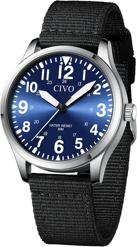 Miniatura 15 de CIVO Military Watch for Men Waterproof: Analog Mens Watches Classic- Field Wrist Watches for Man