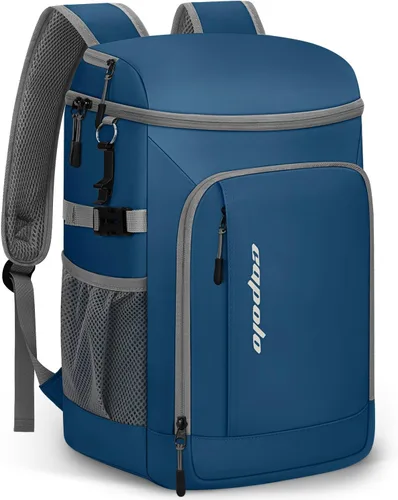 Miniatura 19 de Capolo Mochila térmica térmica impermeable para mujeres y hombres, 36/45 latas, lonchera a prueba de fugas, bolsa térmica suave para acampar y playa
