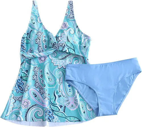 Miniatura 9 de Women's Sexy Slim Fit Bathing Suit Printed Sling Split Bikini Plus Size Swimsuit Casual Swimwear (Two Piece)