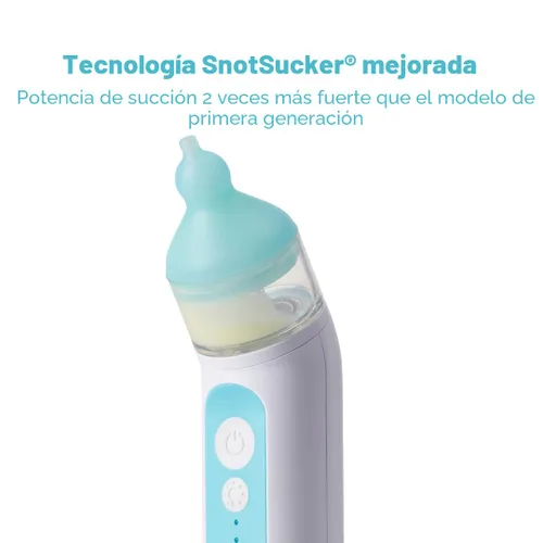 Miniatura 3 de Frida Baby Aspirador Nasal Eléctrico NoseFrida para Bebé, Succionador de Nariz para Bebé y Niño Pequeño, Aspirador Nasal Mejorado para Congestión +