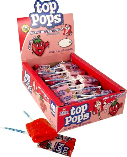 Miniatura 11 de Top/Taffy Pops Sabores Surtidos 48ct