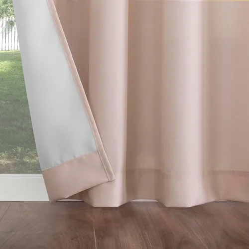 Miniatura 4 de Panel de cortina con ojales Sun Zero Marina para interior/exterior con protección UV y eficiencia energética, 54 x 95 pulgadas, cuarzo rosa