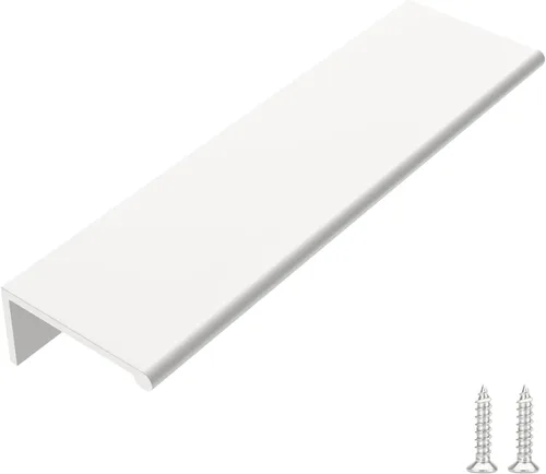 Miniatura 10 de Goldenwarm - Paquete de 10 tiradores negros de 2-1/2 pulgadas con borde de dedo, tiradores para cajones de cocina, color negro mate, manijas