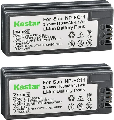 Miniatura 5 de Kastar Paquete de 1 batería NP-FC11 de 3.7 V 1100 mAh de repuesto para Sony Cybershot DSC-P5, Cybershot DSC-P7, Cybershot DSC-P8, Cybershot DSC-P8E