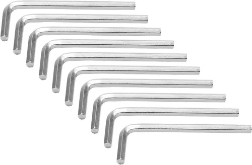 Miniatura 16 de Piutouyar Llave hexagonal de 0.236 pulgadas, llave Allen en forma de L, llave hexagonal pequeña para reparación de bicicletas y muebles (10 piezas)