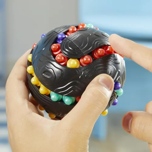 Miniatura 9 de Hasbro Gaming Atomix - Juego para niños, adolescentes y adultos, rompecabezas de bola y juguete para ansiedad, 1 jugador, actividades portátiles