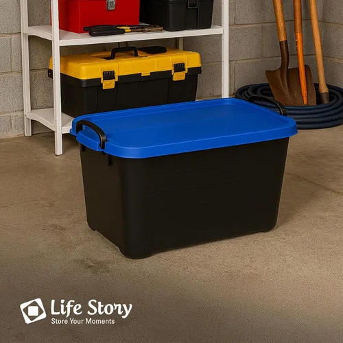 Miniatura 6 de Life Story - Paquete de 6 contenedores apilables de almacenamiento resistentes, organizador para el hogar de 55 cuartos, contenedores versátiles