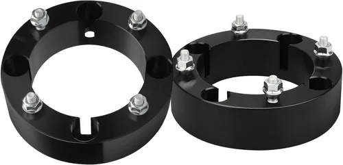 Miniatura 14 de IRONTEK Espaciadores de rueda de 0.157 x 4.000 in, espaciadores forjados reales de 2 pulgadas con orificio de cubo de 2.697 in M12x1.25 pernos aptos