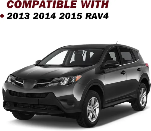 Miniatura 6 de JSBOYAT Conjunto de faros halógenos compatible con Toyota Rav4 2013, 2014, 2015, carcasa negra con reflector ámbar (bombillas incluidas)