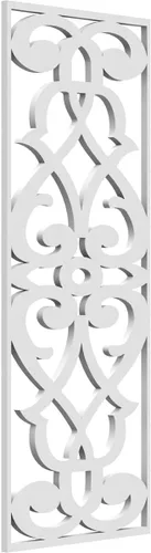 Miniatura 117 de 9 3/8"W x 24 3/8"H x 1/4"T Bellaire Decorativos Paneles de pared de madera calado, abedul