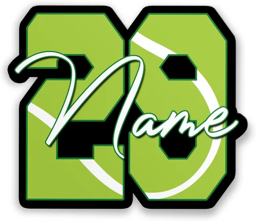 Miniatura 14 de (Nueva Actualización) Pegatina de Nombre Colorida Personalizada Pegatina de Nombre y Número Personalizada para Casco de Béisbol Sóftbol Regalos