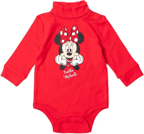 Miniatura 2 de Disney Minnie Mouse - Paquete de 2 mamelucos de manga larga con cuello alto y cuello alto