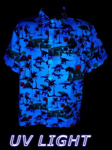 Miniatura 6 de Funny Guy Mugs Mens Hawaiian Print Button Down Short Sleeve Shirt