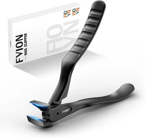 Miniatura 10 de FVION Cortaúñas angulares para uñas gruesas de los pies – Cortaúñas extra grandes para personas mayores, cortador de uñas de los pies resistente