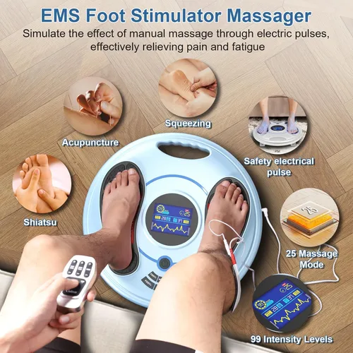 Miniatura 3 de Máquina de neuropatía del pie (elegible para FSA o HSA) – Acupuntura electrónica de pulso para la circulación de pies – Reflexología eléctrica